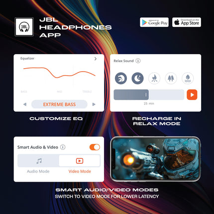 JBL Wave Buds 2 Ear Buds Wireless BluetoothV5.3, Active Noise Cancellation EarBuds,Multi Connect, App for Customized Extra Bass Eq, Relax Mode,Speed Charge, 40H Playback, Fast Pair, 4 Mics,IP54(Black) 