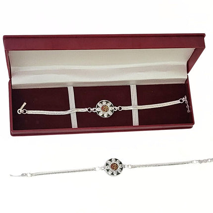 JEWEL FUEL Silver Rakhi for Brother silver rakhi bracelet for brothers Rakhi for brother Silver Rakhi For Brother And Bhabhi Pure Silver Rakhi Silver Rakhis Silver Rakhi Set For Unisex Adult 