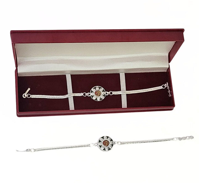 JEWEL FUEL Silver Rakhi for Brother silver rakhi bracelet for brothers Rakhi for brother Silver Rakhi For Brother And Bhabhi Pure Silver Rakhi Silver Rakhis Silver Rakhi Set For Unisex Adult 
