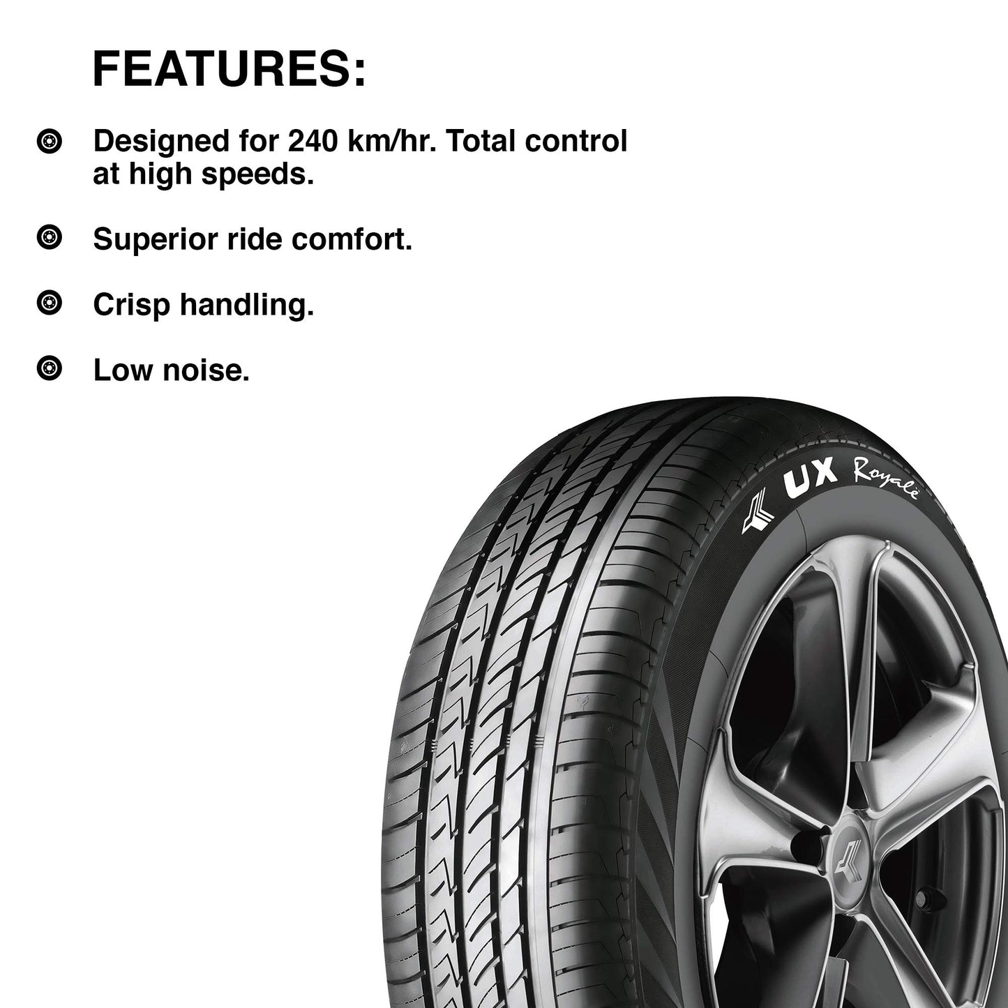 JK Tyre 175/65 R15 UX Royale Tubeless Car Tyre 