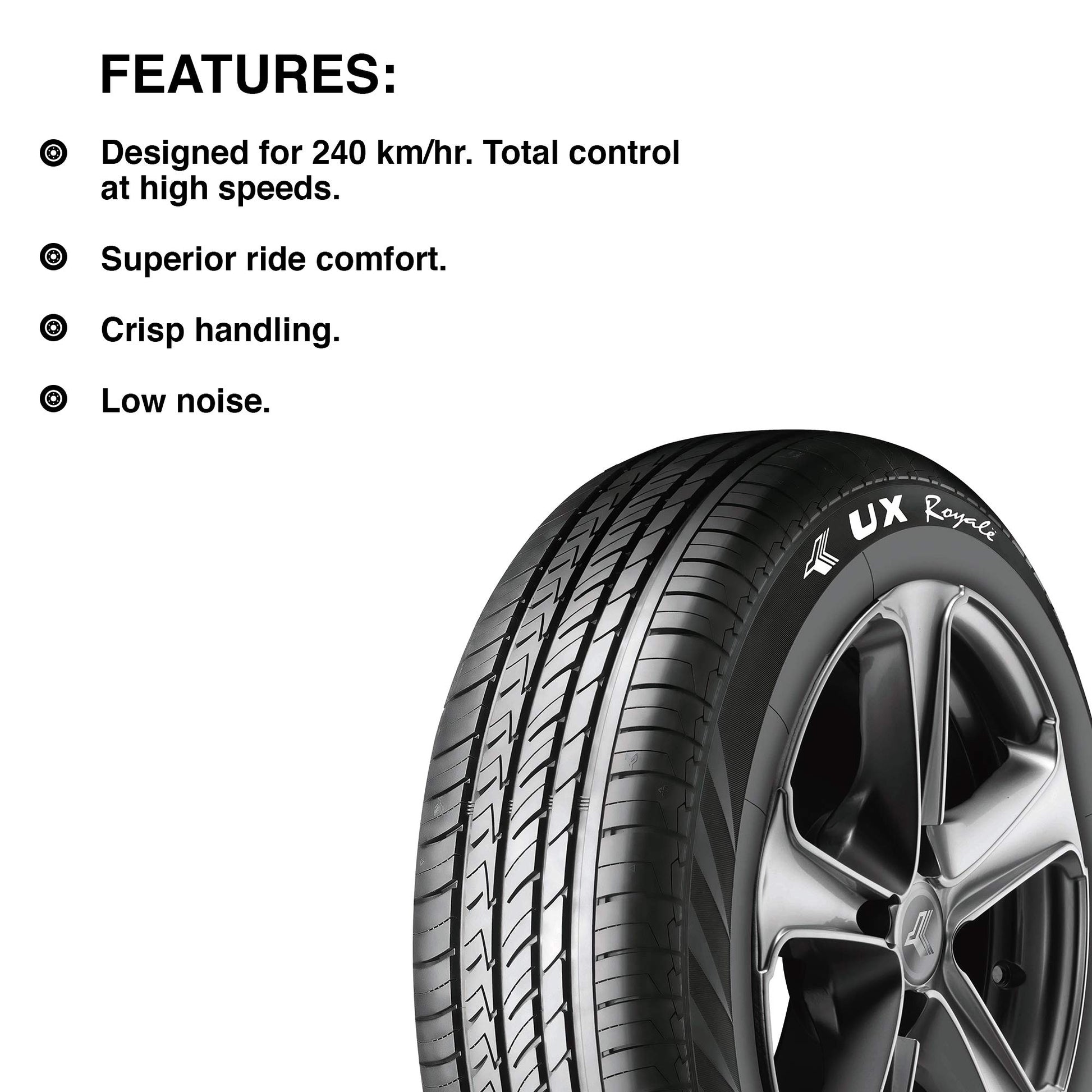 JK Tyre 175/65 R15 UX Royale Tubeless Car Tyre 