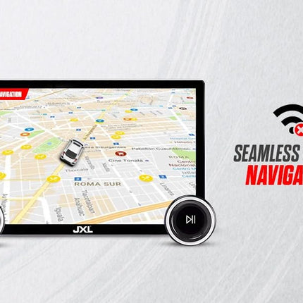 JXL (New Launch) Dual Knob 10.1 Inch 2K FHD Bluetooth Car Android Player/ TS10/Andoid Auto/Apple Car Play/ 4GB/32 GB ROM/AHD Camera 