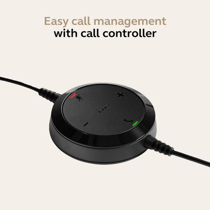 Jabra Gn Netcom Evolve 20 Uc Duo Ms Optimized, USB Wired On Ear Headphones with Mic, Multicolor 