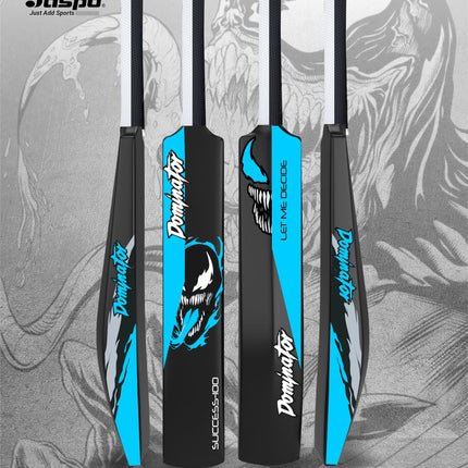 Jaspo Dominator Venom Edition 34 Inches Plastic Cricket Bat+Ball Octopus Grip|Best for Practicing-Recommended to Play with Soft Rubber, Tennis/Wind Ball. 