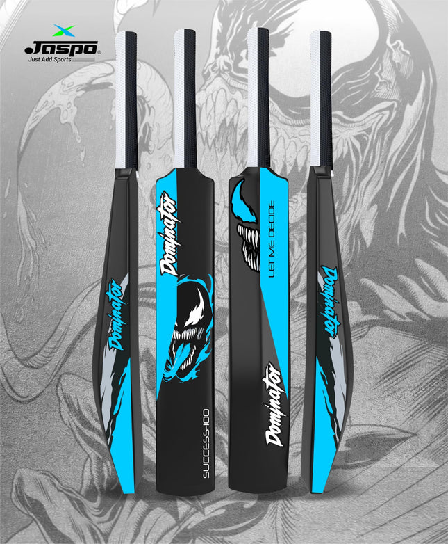 Jaspo Dominator Venom Edition 34 Inches Plastic Cricket Bat+Ball Octopus Grip|Best for Practicing-Recommended to Play with Soft Rubber, Tennis/Wind Ball. 