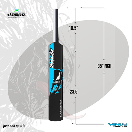 Jaspo Dominator Venom Edition 34 Inches Plastic Cricket Bat+Ball Octopus Grip|Best for Practicing-Recommended to Play with Soft Rubber, Tennis/Wind Ball. 