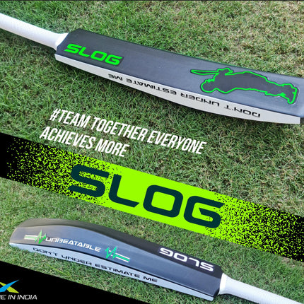 Jaspo Slog Plastic Tennis Cricket Bat Full Size Bat (34 X 4.5 Inch) for All Age Group (Slog Cricket Bat) 