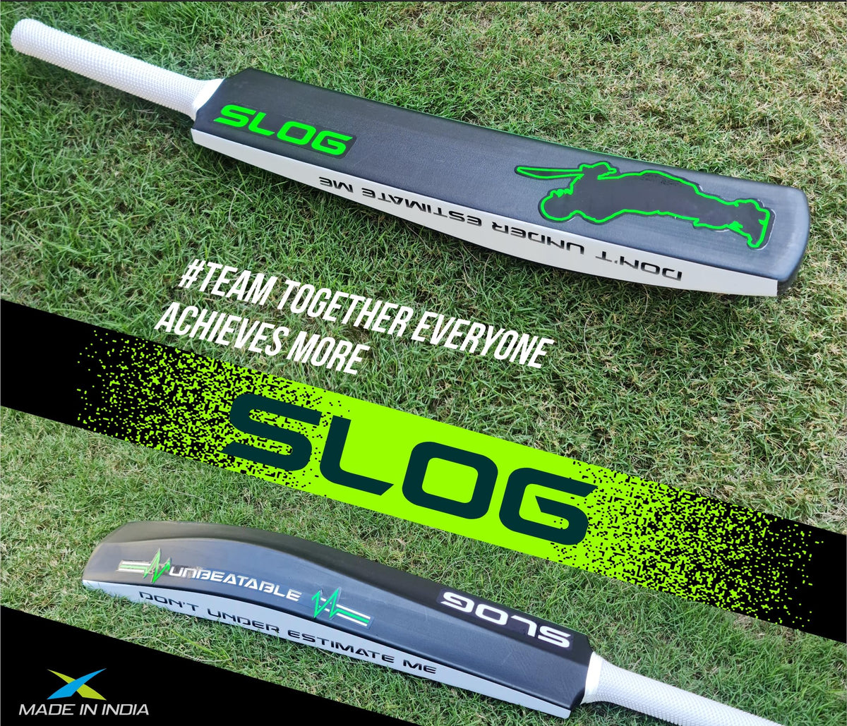 Jaspo Slog Plastic Tennis Cricket Bat Full Size Bat (34 X 4.5 Inch) for All Age Group (Slog Cricket Bat) 