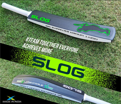 Jaspo Slog Plastic Tennis Cricket Bat Full Size Bat (34 X 4.5 Inch) for All Age Group (Slog Cricket Bat) 