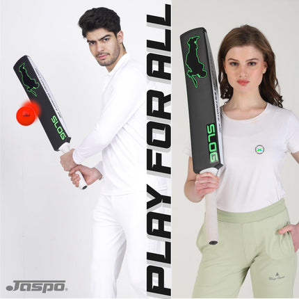 Jaspo Slog Plastic Tennis Cricket Bat Full Size Bat (34 X 4.5 Inch) for All Age Group (Slog Cricket Bat) 