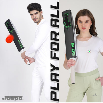 Jaspo Slog Plastic Tennis Cricket Bat Full Size Bat (34 X 4.5 Inch) for All Age Group (Slog Cricket Bat) 
