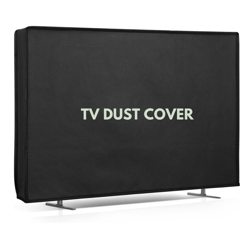 JeJos® Dust Cover for VW (32 inches) Playwall Frameless Series HD Ready Android Smart LED TV VW32F5 | Water-Resistant, Durable, Anti-Dust TV Protector | Keeps Your Device as New Black