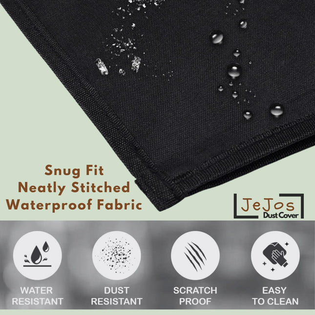 JeJos® Dust Cover for VW (32 inches) Playwall Frameless Series HD Ready Android Smart LED TV VW32F5 | Water-Resistant, Durable, Anti-Dust TV Protector | Keeps Your Device as New Black 