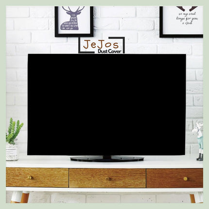JeJos® Dust Cover for VW (32 inches) Playwall Frameless Series HD Ready Android Smart LED TV VW32F5 | Water-Resistant, Durable, Anti-Dust TV Protector | Keeps Your Device as New Black 