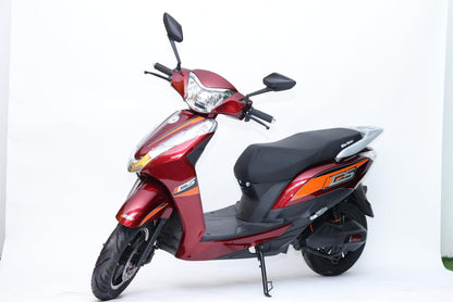 Jozhi CS Red Electric Scooter for City Commute, Lithium Battery, Max Speed 60 kmph, Range 120 km, Foldable Design 