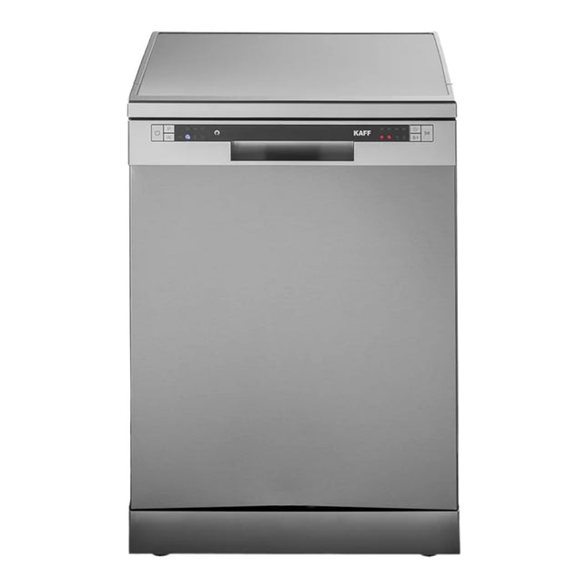 KAFF DW VETRA DX 60 | Three stage filtration, High Energy Efficiency, Quite Operation, Special Glass Wash Program | 12 standard place settings, Free Standing Dishwasher (Silver) 