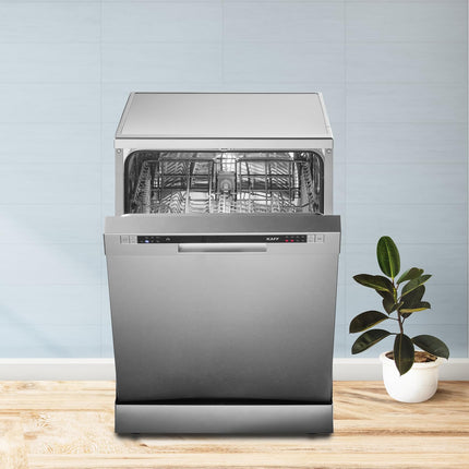 KAFF Vetra 12 Place Setting, Free standing Dishwasher with Intensive Wash, 3 Stage Filtration, A+ Energy Efficiency (DW VETRA 60, Silver) 