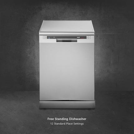 KAFF Vetra 12 Place Setting, Free standing Dishwasher with Intensive Wash, 3 Stage Filtration, A+ Energy Efficiency (DW VETRA 60, Silver) 