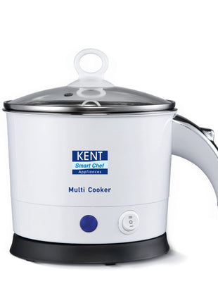 KENT Kettle Multicooker Cum Steamer 1.2 liters 800W| Boiling of Water, Tea,Eggs, Instant Noodle Maker, Steaming idlis, Momos |Inner Stainless Steel without joint and welding & Cool Touch Outer Body 