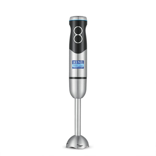 KENT SS Hand Blender 450W | Variable Speed Control | Turbo Switch For Fast Blending | Detachable Shaft For Easy Cleaning | Hot & Cold Blending | Low Noise Dc Motor - Stainless Steel, 450 Watts, Silver 