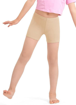 KETKAR Pure Cotton Girls Dance Shorts Breathable Bike Shorts for Sports Play Underdress_Beige_Pack of 1 (15-16 Years) 