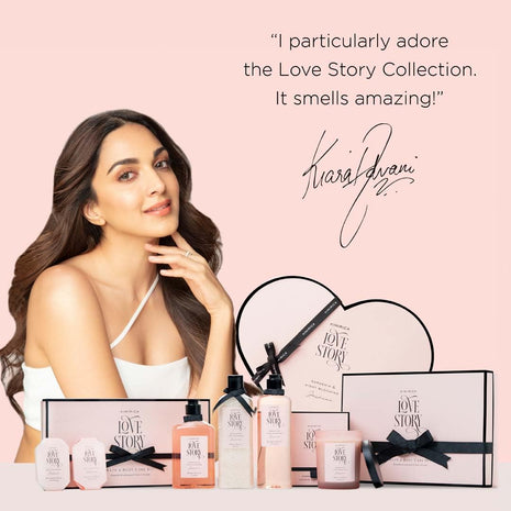 KIMIRICA Gift Set Love Story Moment For Women & Men| Luxury Bath And Body Care Set For Husband & Wife |Birthday Gift Kits|Anniversary To Pamper Your Loved Ones For All Occasion & Ages|Pack Of 7 