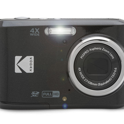 KODAK PIXPRO Friendly Zoom FZ45-BK 16MP Digital Camera with 4X Optical Zoom 27mm Wide Angle and 2.7" LCD Screen (Black) 