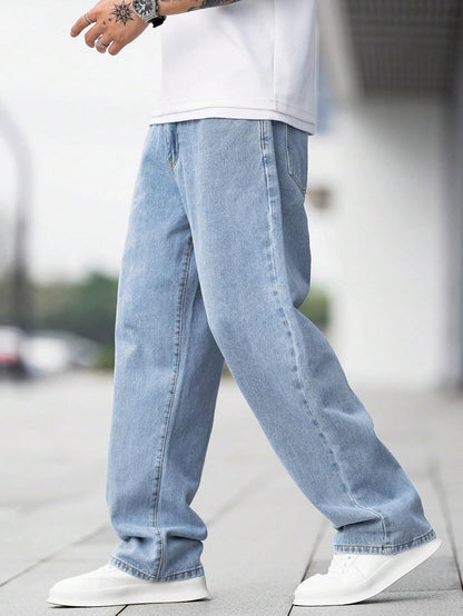 KOTTY Men's Solid Regular Fit Mid Distressed Fashionable Trendy Denim Jeans(Blue,30) 