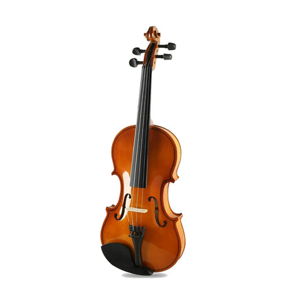 Kadence, Vivaldi 4/4 Violin With Bow, Rosin, Hard Case (Brown Glossy V001C) 
