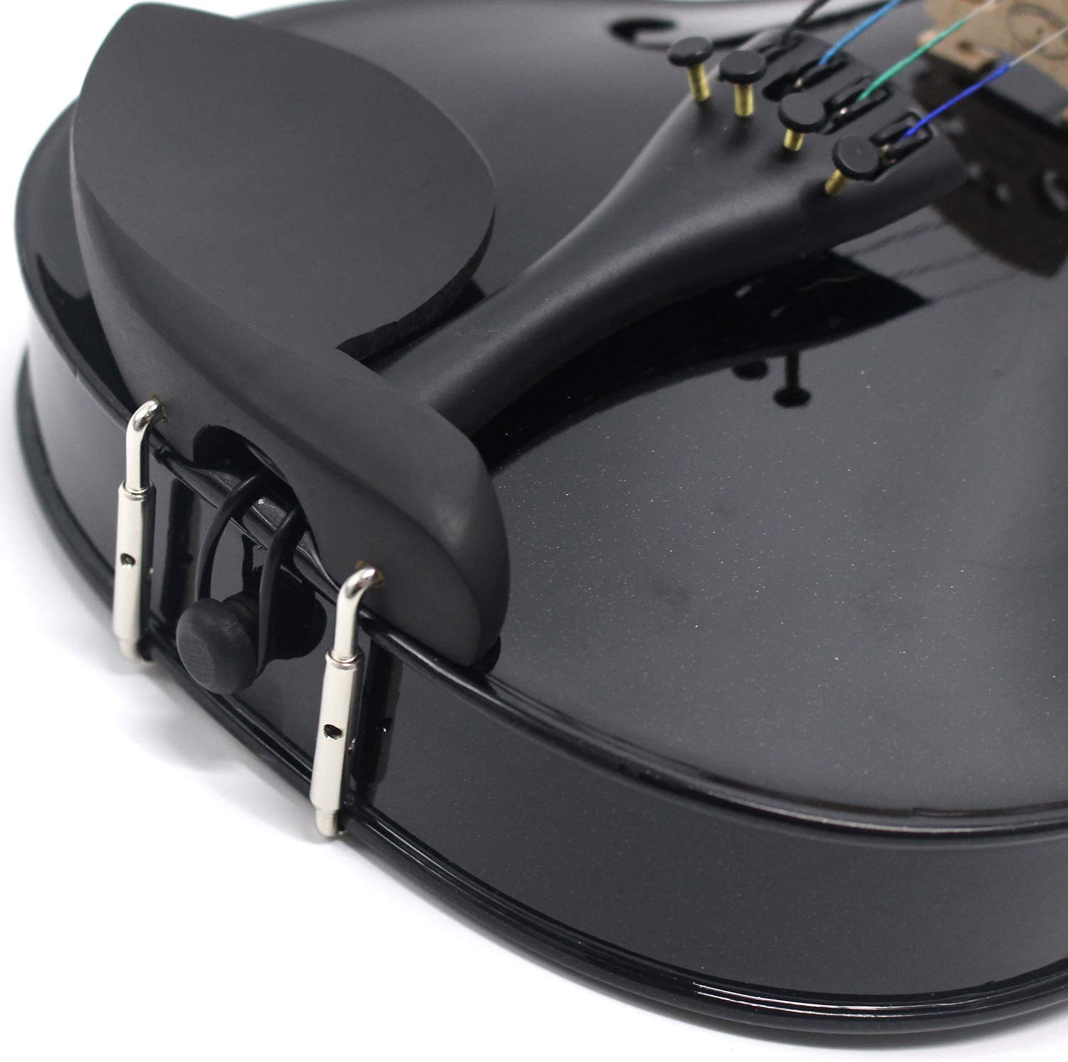 Kadence, Vivaldi 4/4 Violin With Bow, Rosin, Hard Case, Tuner V001-D (Black) 