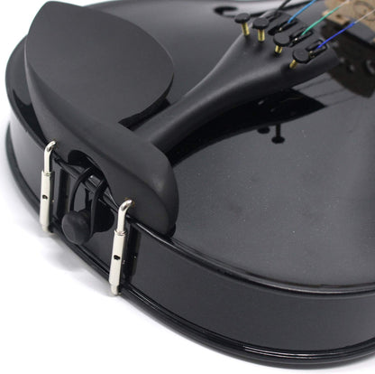Kadence, Vivaldi 4/4 Violin With Bow, Rosin, Hard Case, Tuner V001-D (Black) 