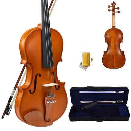 Kadence Vivaldi Violin choose suitable size (1/2, 3/4, 4/4) V100 Series With Bow, Rosin and Hard Case, 