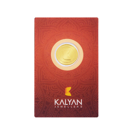 Kalyan Jewelers 2 grams 22K (916) Purity Gold Coins - BIS Hallmarked - Rose 