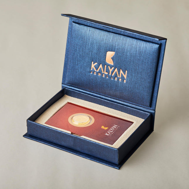 Kalyan Jewelers 5 grams 22K (916) Purity Gold Coins - BIS Hallmarked - Rose 