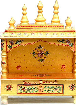 Kamdhenu art and craft Wooden Temple/Home Temple/Pooja Mandir/Pooja Mandap/Temple 