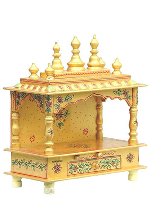 Kamdhenu art and craft Wooden Temple/Home Temple/Pooja Mandir/Pooja Mandap/Temple 