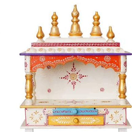Kamdhenu art and craft Wooden Temple/Home Temple/Pooja Mandir/Pooja Mandap/Temple 