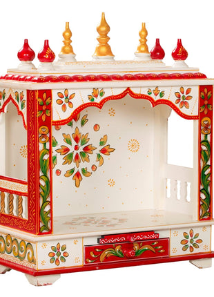 Kamdhenu art and craft Wooden Temple/Home Temple/Pooja Mandir/Pooja Mandap/Temple for Home (Bal4) 
