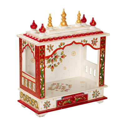 Kamdhenu art and craft Wooden Temple/Home Temple/Pooja Mandir/Pooja Mandap/Temple for Home (Bal4) 
