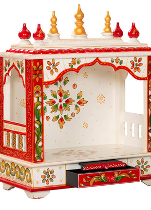 Kamdhenu art and craft Wooden Temple/Home Temple/Pooja Mandir/Pooja Mandap/Temple for Home (Bal4) 