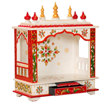 Kamdhenu art and craft Wooden Temple/Home Temple/Pooja Mandir/Pooja Mandap/Temple for Home (Bal4) 