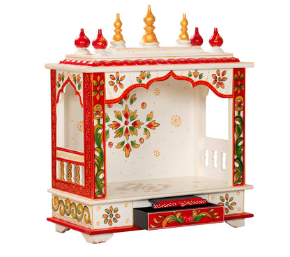 Kamdhenu art and craft Wooden Temple/Home Temple/Pooja Mandir/Pooja Mandap/Temple for Home (Bal4) 