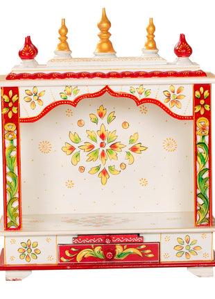 Kamdhenu art and craft Wooden Temple/Home Temple/Pooja Mandir/Pooja Mandap/Temple for Home (Bal4) 