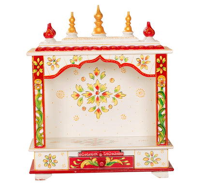 Kamdhenu art and craft Wooden Temple/Home Temple/Pooja Mandir/Pooja Mandap/Temple for Home (Bal4) 