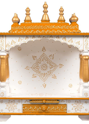 Kamdhenu art and craft Wooden Temple/Home Temple/Pooja Mandir/Pooja Mandap/Temple for Home Rob, 22 Inch 