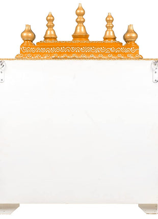 Kamdhenu art and craft Wooden Temple, Pooja Mandir, Pooja Mandap for Home (Red, 18 x 12 x 24 inch) 