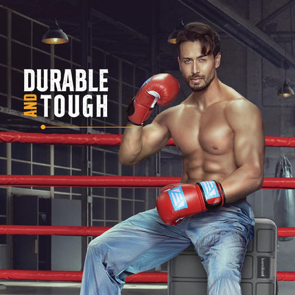 Kamiliant American Tourister Cabin Harrier 56 Cms Small Polypropylene (Pp) Hard Sided 4 Wheeler Spinner Wheels Luggage Suitcase (Grey) 