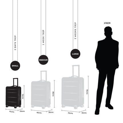 Kamiliant American Tourister Cabin Harrier 56 Cms Small Polypropylene (Pp) Hard Sided 4 Wheeler Spinner Wheels Luggage Suitcase (Grey) 