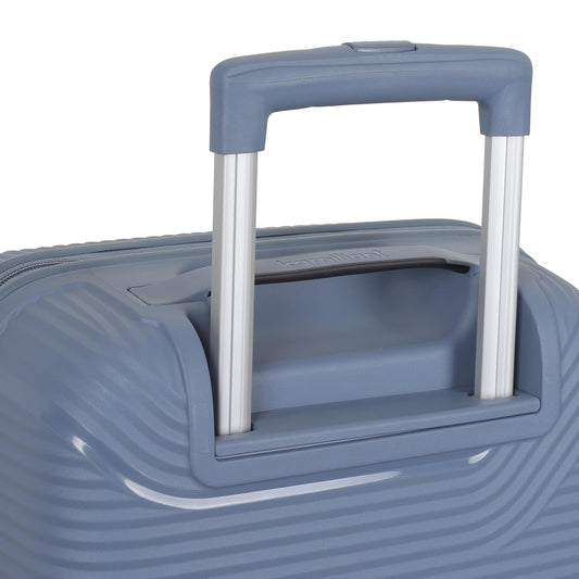 Kamiliant Medium Nexus 3-Piece Luggage Set (Small + + Large) | PP Hard-Shell Trolley with 8 Spinner Wheels & 3-Digit Lock, Trolley Bag/Luggage/Suitcase for Travel for Men and Women-Blue 