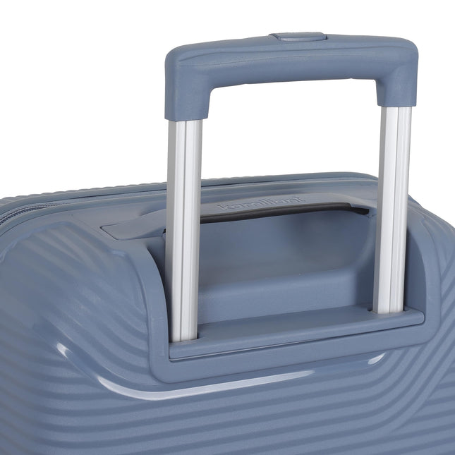 Kamiliant Medium Nexus 3-Piece Luggage Set (Small + + Large) | PP Hard-Shell Trolley with 8 Spinner Wheels & 3-Digit Lock, Trolley Bag/Luggage/Suitcase for Travel for Men and Women-Blue 